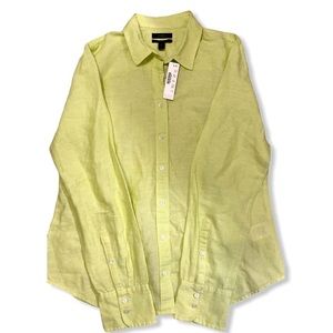 J. Crew Perfect Button Down Linen Size 12